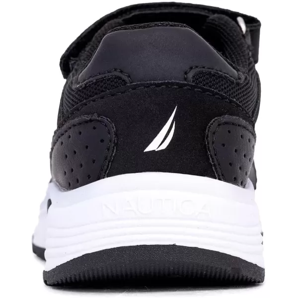 imageNautica Kids Fashion Sneaker Athletic Running Shoe with One Strap Boys  GirlsToddlerLittle KidBlackmason