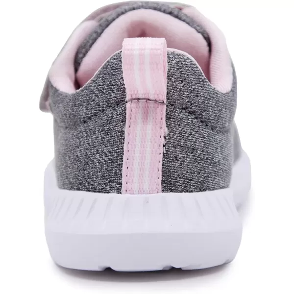 imageNautica Kids Fashion Sneaker Athletic Running Shoe with One Strap Boys  GirlsToddlerLittle KidGrey Heather