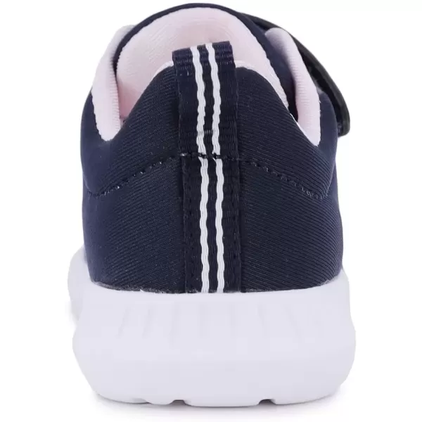 imageNautica Kids Fashion Sneaker Athletic Running Shoe with One Strap Boys  GirlsToddlerLittle KidNavy Neo Rainbow