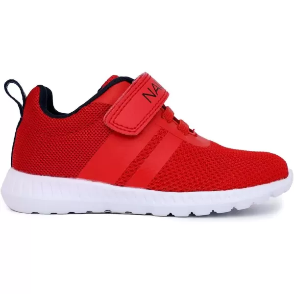 imageNautica Kids Fashion Sneaker Athletic Running Shoe with One Strap Boys  GirlsToddlerLittle KidRed