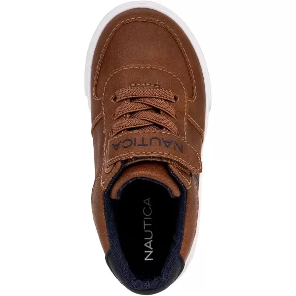 imageNautica Kids Fashion Sneaker Athletic Running Shoe with One Strap Boys  GirlsToddlerLittle KidTanstevens