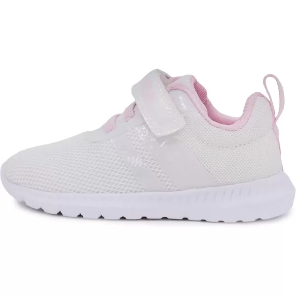 imageNautica Kids Fashion Sneaker Athletic Running Shoe with One Strap Boys  GirlsToddlerLittle KidWhite Iridescent