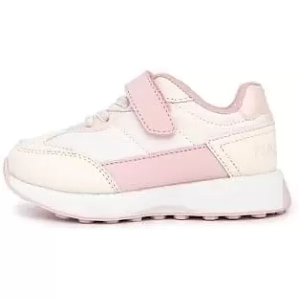 imageNautica Kids Fashion Sneaker Athletic Running Shoe with One Strap Boys  GirlsToddlerLittle KidWhite Pastelrundee