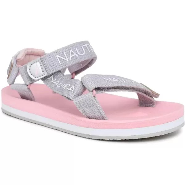 imageNautica Kids Sports Sandals Open Toe Athletic Beach Water Shoes Boys  Girls ToddlerLittle KidBig KidGrey Iridescent