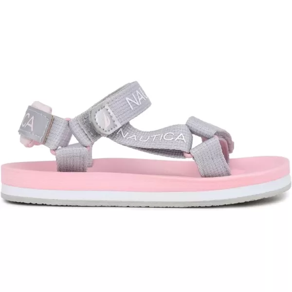 imageNautica Kids Sports Sandals Open Toe Athletic Beach Water Shoes Boys  Girls ToddlerLittle KidBig KidGrey Iridescent