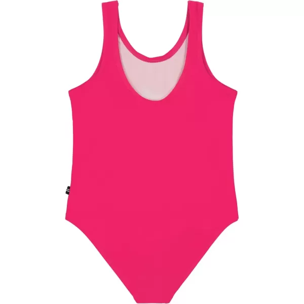 imageNautica Girls OnePiece Swimsuit with UPF 50 Sun Protection Quick Drying Bathing SuitBeetroot Purple