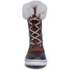 imageNautica Womens LaceUp Winter Snow ampamp Rain Boots  WaterResistant Insulated Boots with Cozy Faux Fur Lining for Warmth and Comfort  GlenoakBrown