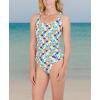 imageNautica Womens One Piece Bathing SuitQuick Dry Cross Back Tummy Control Monokini Swimsuit Removable Cups SXLLimeMulti