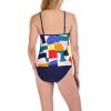 imageNautica Womens Standard Crossback High Neck Tankini Swimsuit Top with Double StrapsBlock Party Multi