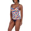 imageNautica Womens Standard Crossback High Neck Tankini Swimsuit Top with Double StrapsCurrent Multi