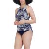 imageNautica Womens Standard Crossback High Neck Tankini Swimsuit Top with Double StrapsDeep Sea