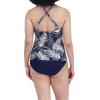 imageNautica Womens Standard Crossback High Neck Tankini Swimsuit Top with Double StrapsDeep Sea