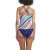 imageNautica Womens Standard Crossback High Neck Tankini Swimsuit Top with Double StrapsPink Combo