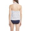 imageNautica Womens Standard Crossback High Neck Tankini Swimsuit Top with Double StrapsWhite