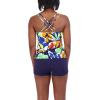 imageNautica Womens Strappy Scoop Neck TankiniMulti