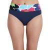 imageNautica Womens Standard High Waisted Fold Over Swimsuit BottomLimeMulti