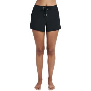 imageNautica Womens Standard Solid 3quot Core Stretch Quick Dry Board Short Swimsuit Bottom with Adjustable Drawstring Waistband Cord