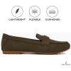 imageNautica Woman Flat Loafers Designer Vegan Leather Penny Shoes Slip On  Soft Durable and Flexible Luxury Resistant Feel Lightweight ampamp Comfortable Memory Foam Everyday MoccasinsOlive