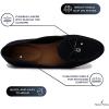 imageNautica Woman Flat Loafers Luxury Designer Penny Shoes Slip On Ballet Comfortable Everyday Moccasins for Work Office OutdoorBlack Navy