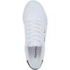 imageNautica Womens Fashion Court Sneakers  LaceUp Casual Tennis Shoes for LadiesWhite Black Iridescent