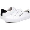 imageNautica Womens Fashion Court Sneakers  LaceUp Casual Tennis Shoes for LadiesWhite Black Iridescent