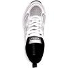 imageNautica Womens Fashion Sneaker LaceUp Jogger Running Shoe Casual Walking Tennis SneakerWhite Silverperelto