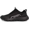 imageNautica Womens SlipOn Sneakers  Comfortable Running Shoes Stylish ampamp Easy to Wear  Perfect for Everyday WearBlack Monochrome