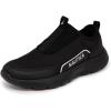 imageNautica Womens SlipOn Sneakers  Comfortable Running Shoes Stylish ampamp Easy to Wear  Perfect for Everyday WearBlack Monochrome