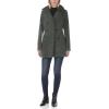 imageNautica Womens Double Breasted Peacoat with Removable HoodCharcoal