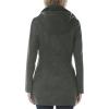 imageNautica Womens Double Breasted Peacoat with Removable HoodCharcoal