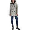 imageNautica Womens Double Breasted Peacoat with Removable HoodHeather Grey