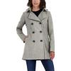 imageNautica Womens Double Breasted Peacoat with Removable HoodHeather Grey