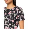 imageNautica Womens TShirt Cotton Crewneck with Laceup Sleeve DetailBlack Multi