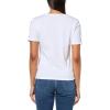 imageNautica Womens TShirt Cotton Crewneck with Laceup Sleeve DetailBright White