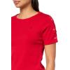 imageNautica Womens TShirt Cotton Crewneck with Laceup Sleeve DetailHaute Red