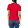 imageNautica Womens TShirt Cotton Crewneck with Laceup Sleeve DetailHaute Red