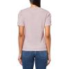 imageNautica Womens TShirt Cotton Crewneck with Laceup Sleeve DetailTaffy Pink Multi