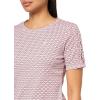 imageNautica Womens TShirt Cotton Crewneck with Laceup Sleeve DetailTaffy Pink Multi