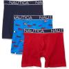 Peacoat/Nautica Red/Flag Print-electric Blue