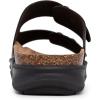 imageNautica Mens Sandals  Casual Slides with 2 Adjustable Buckle Straps and Cork Footbed for Ultimate Comfort and Style RegularWide Width Big SizeBrown Black