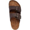 imageNautica Mens Sandals  Casual Slides with 2 Adjustable Buckle Straps and Cork Footbed for Ultimate Comfort and Style RegularWide Width Big SizeBrown Black