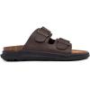 imageNautica Mens Sandals  Casual Slides with 2 Adjustable Buckle Straps and Cork Footbed for Ultimate Comfort and Style RegularWide Width Big SizeBrown Black