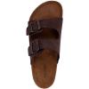 imageNautica Mens Sandals  Casual Slides with 2 Adjustable Buckle Straps and Cork Footbed for Ultimate Comfort and Style RegularWide Width Big SizeEspresso