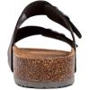 imageNautica Mens Sandals  Casual Slides with 2 Adjustable Buckle Straps and Cork Footbed for Ultimate Comfort and Style RegularWide Width Big SizeGrey Monotriun
