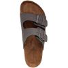 imageNautica Mens Sandals  Casual Slides with 2 Adjustable Buckle Straps and Cork Footbed for Ultimate Comfort and Style RegularWide Width Big SizeGrey Monotriun