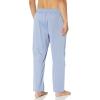 imageNautica Mens Soft Woven 100 Cotton Elastic Waistband Sleep Pajama PantBlue Bone