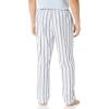 imageNautica Mens Soft Woven 100 Cotton Elastic Waistband Sleep Pajama PantBright White