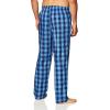 imageNautica Mens Soft Woven 100 Cotton Elastic Waistband Sleep Pajama PantBuffalo Blue