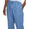 imageNautica Mens Soft Woven 100 Cotton Elastic Waistband Sleep Pajama PantFrench Blue