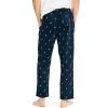 imageNautica Mens Soft Woven 100 Cotton Elastic Waistband Sleep Pajama PantMaritime Navy